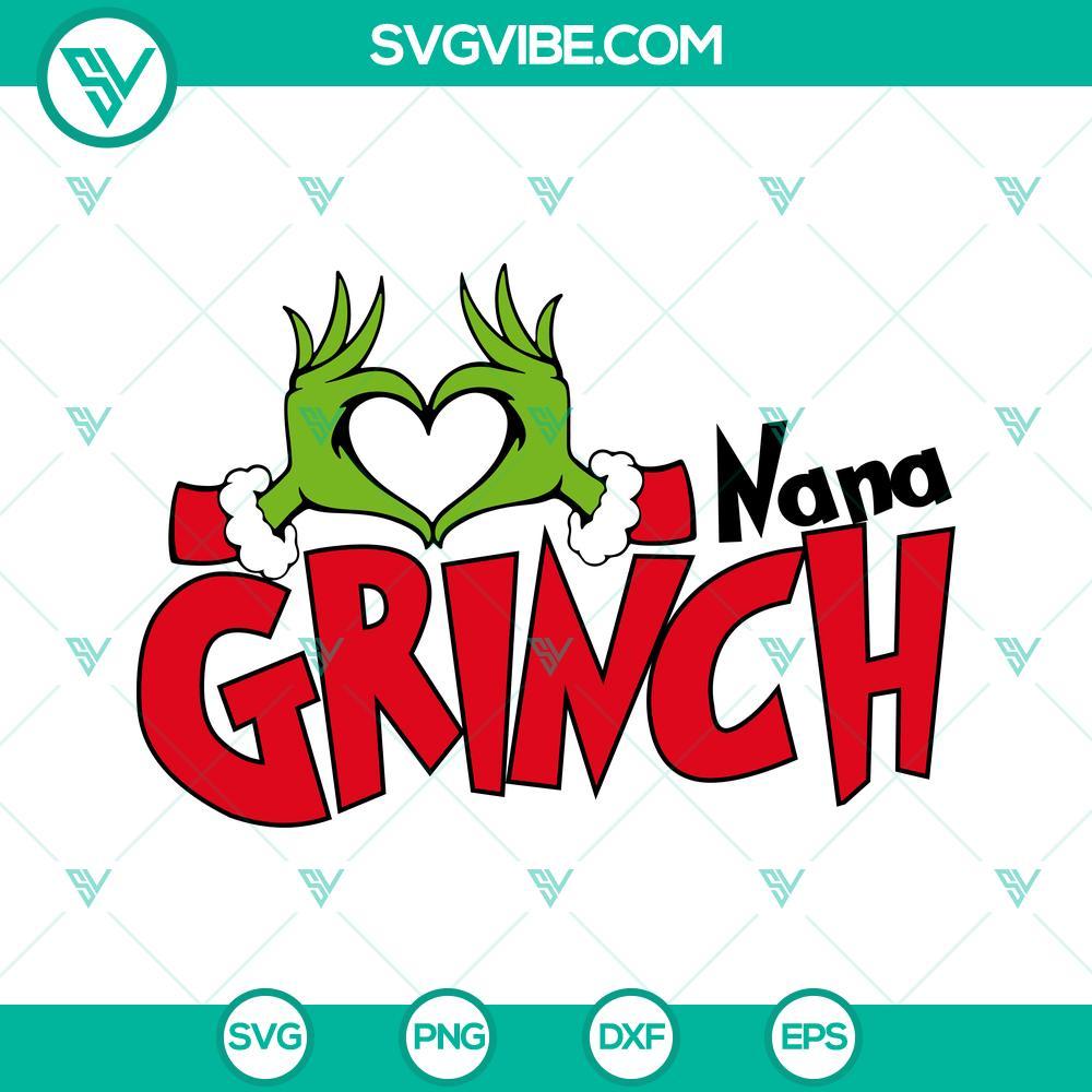 nana grinch svg grinch heart hand svg nana christmas svg mockup