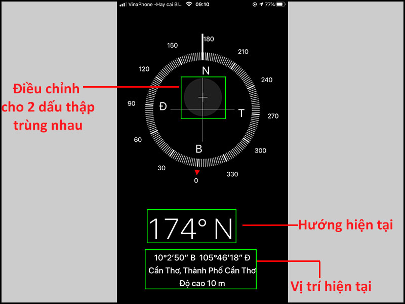 Cách đo hướng nhà bằng la bàn trên điện thoại chi tiết