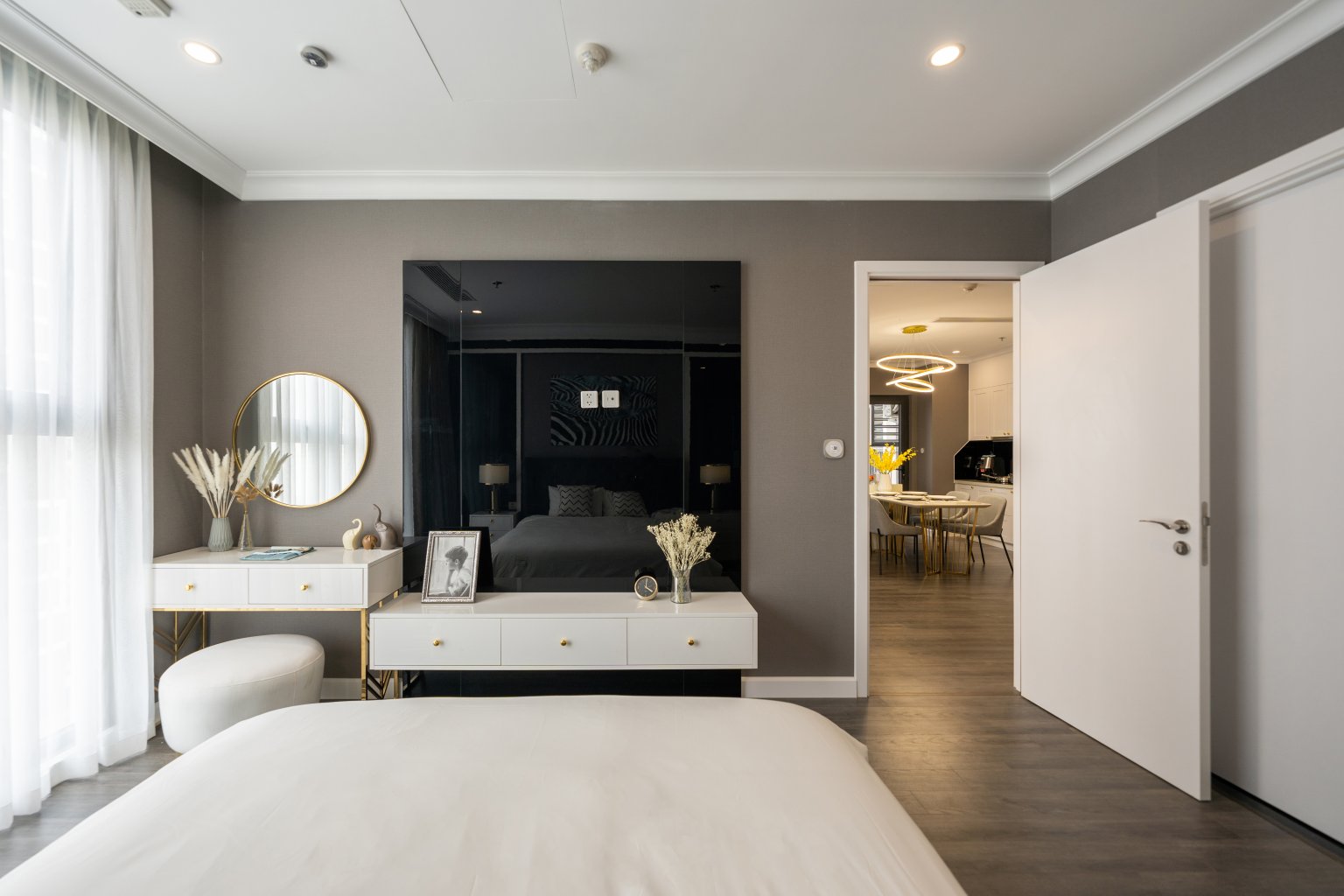 Hình ảnh thiết kế 3D căn hộ S1.08 Vinhomes Ocean Park 2 phòng ngủ