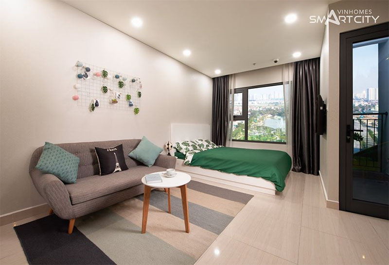 Mẫu căn hộ studio Vinhomes Smart City số 1