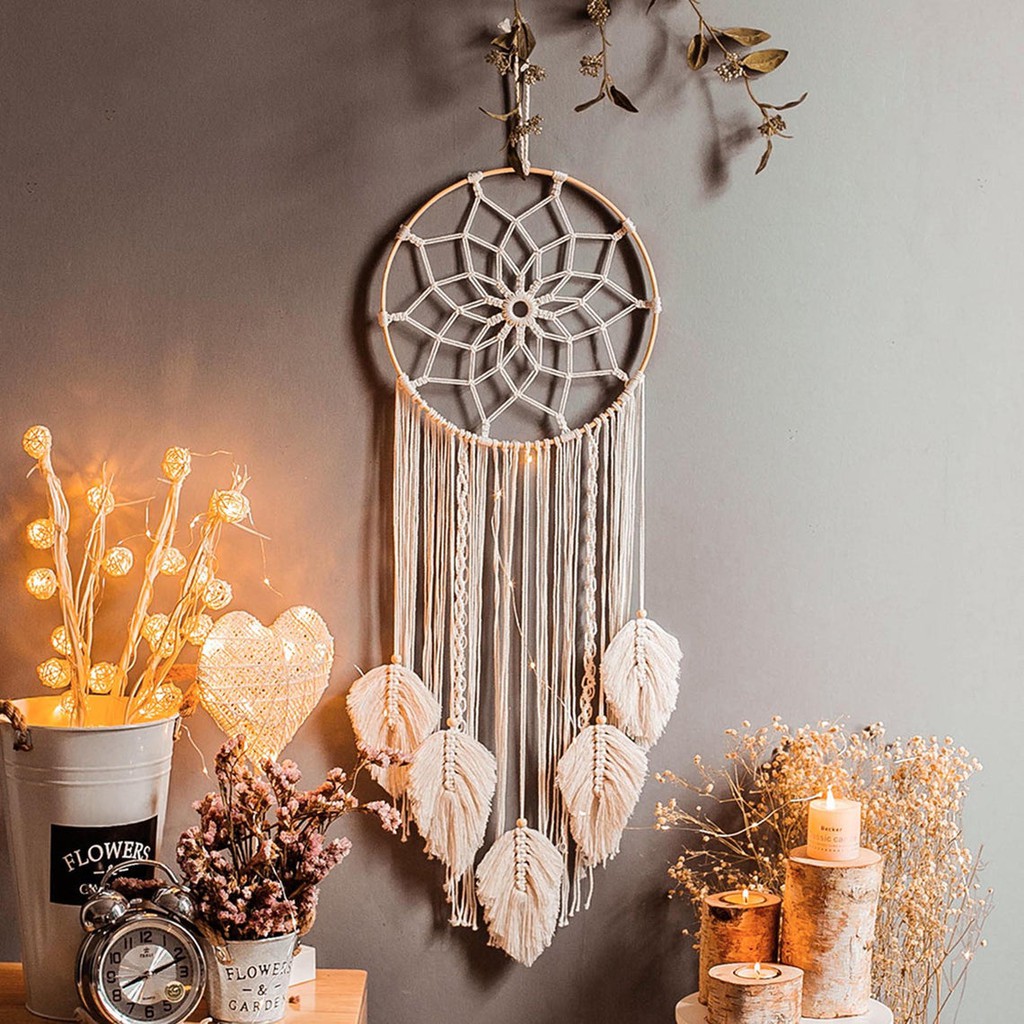 Hình ảnh minh họa: thiết kế phòng ngủ phong cách vintage bằng dreamcatcher