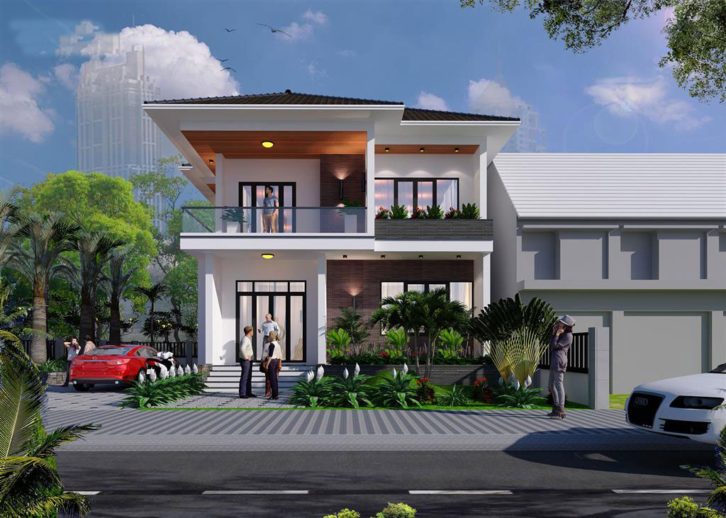 Những mẫu biệt thự 2 tầng hiện đại 100m2 đẹp, sang trọng