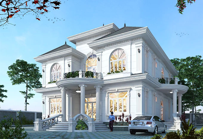 Những mẫu biệt thự 2 tầng hiện đại 100m2 đẹp, sang trọng