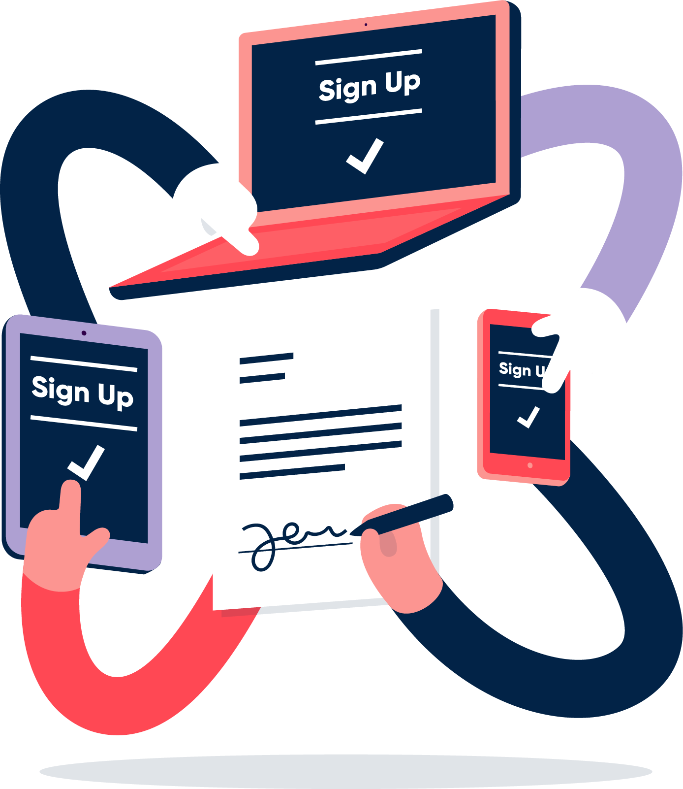 Sign up illustration