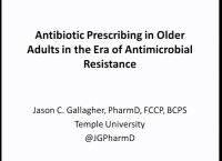 Antibiotic Prescribing in Older Adults in the Era of Antimicrobial Resistance