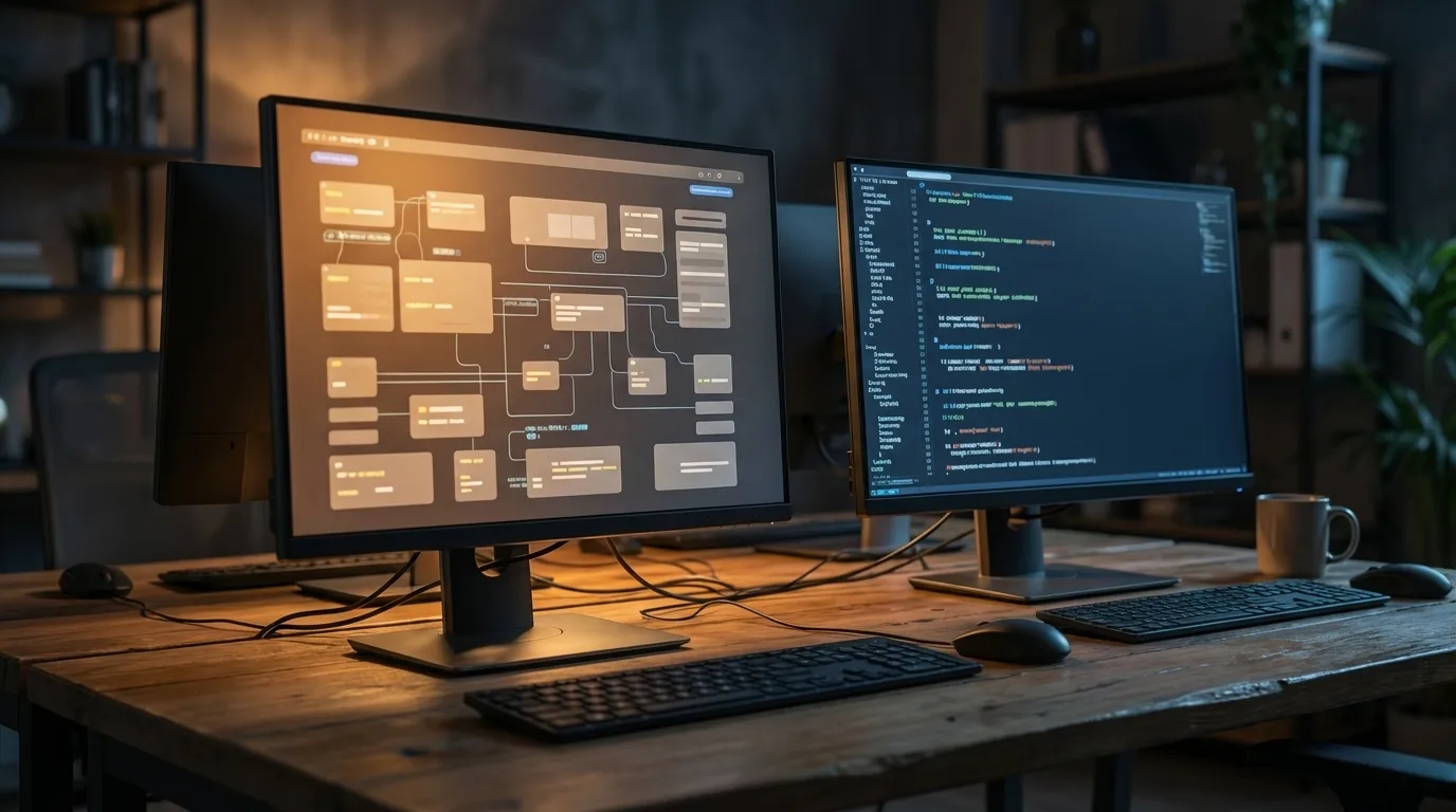 Comparação entre desenvolvimento no-code e full-code para automação de processos corporativos