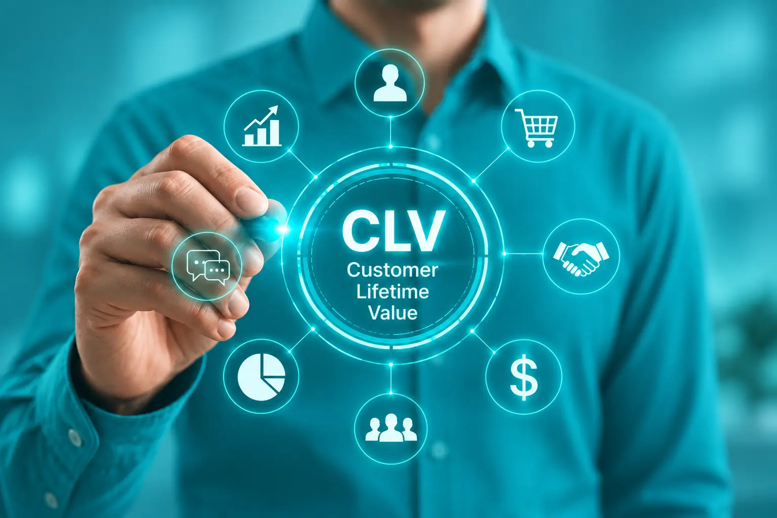 Customer Lifetime Value (CLV) e indicadores de valor do cliente ao longo do relacionamento