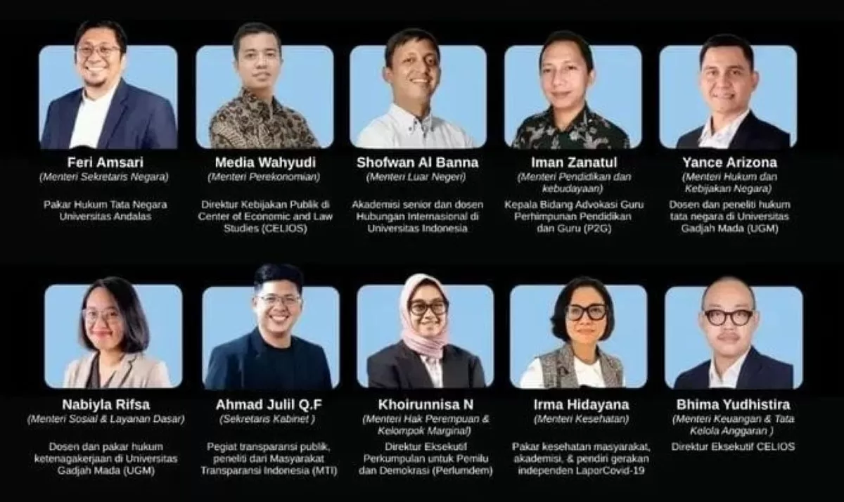 Kabinet Bayangan Indonesia Diluncurkan, Koalisi Masyarakat Sipil Awasi Kinerja Pemerintahan Prabowo
