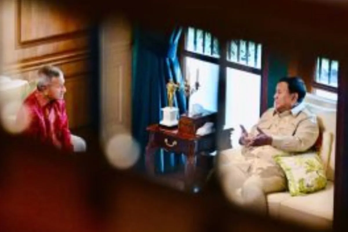 Menlu Singapura Temui Prabowo di Hambalang, Karhutla Jadi Sorotan