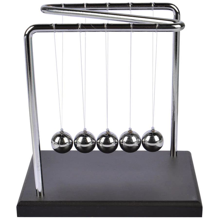 Masa Üstü Newton Denge Topu Z Şekilli – Metal Newton Beşiği