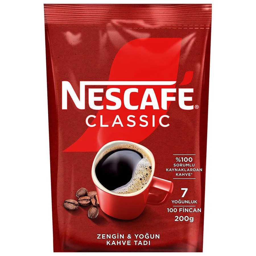 Nescafé Classic Çözünebilir Kahve 200 g Ekonomik Paket