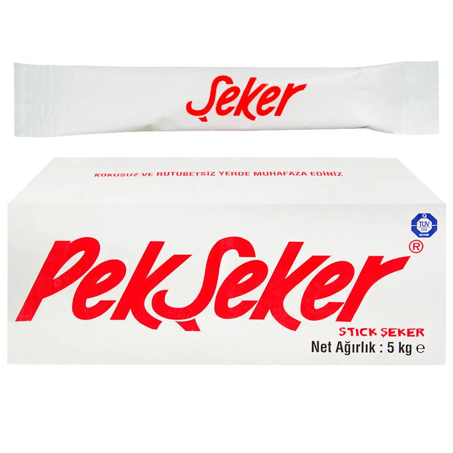 Baskısız Stick Şeker 5 kg 1250’li Paket %100 Doğal Pancar Şekeri