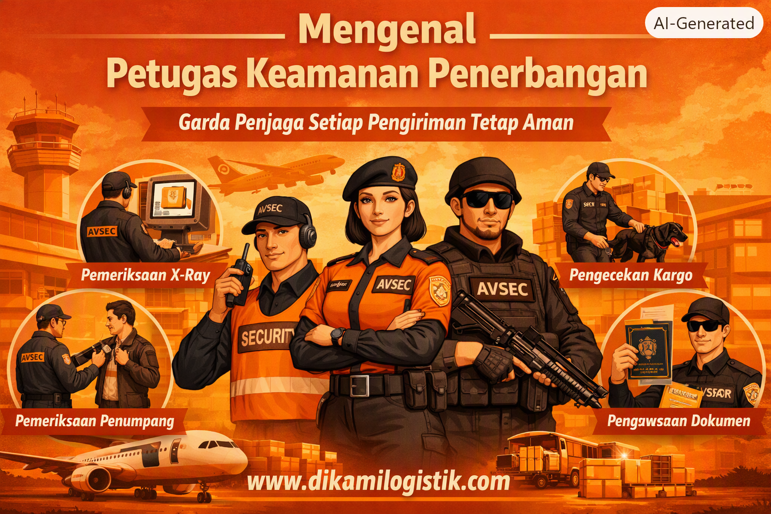 Mengenal Petugas Keamanan Penerbangan, Garda Penjaga Setiap Pengiriman Tetap Aman