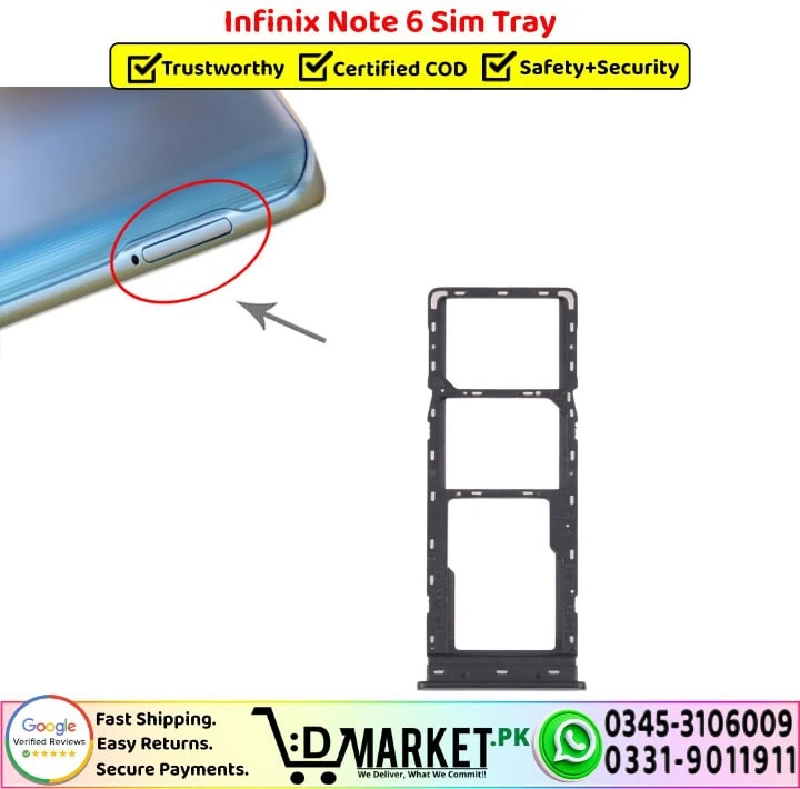 Infinix Note 6 Sim Tray