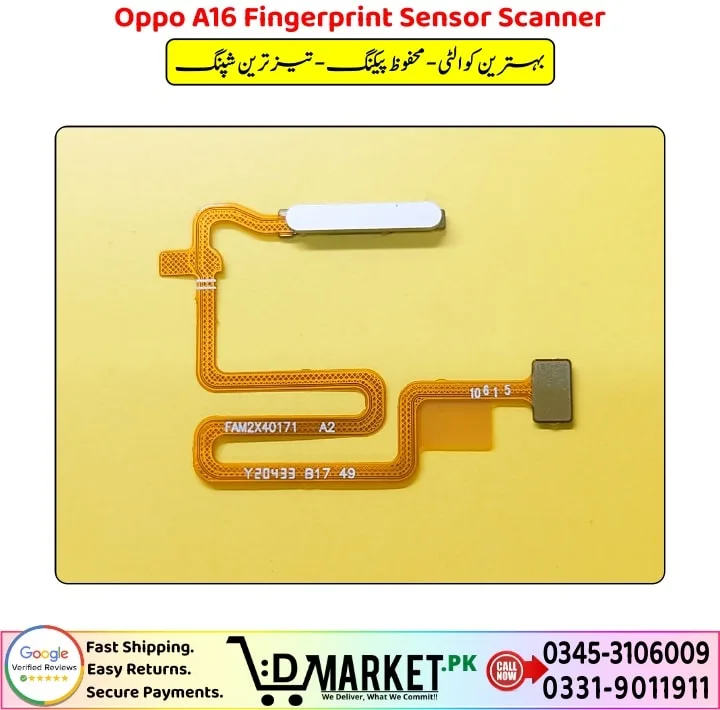 Oppo A16 Fingerprint Sensor Scanner