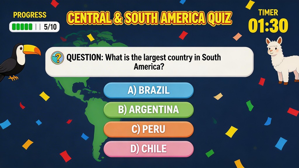 Central &amp; Southamerica Quiz