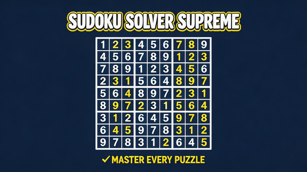 Sudoku Solver Supreme