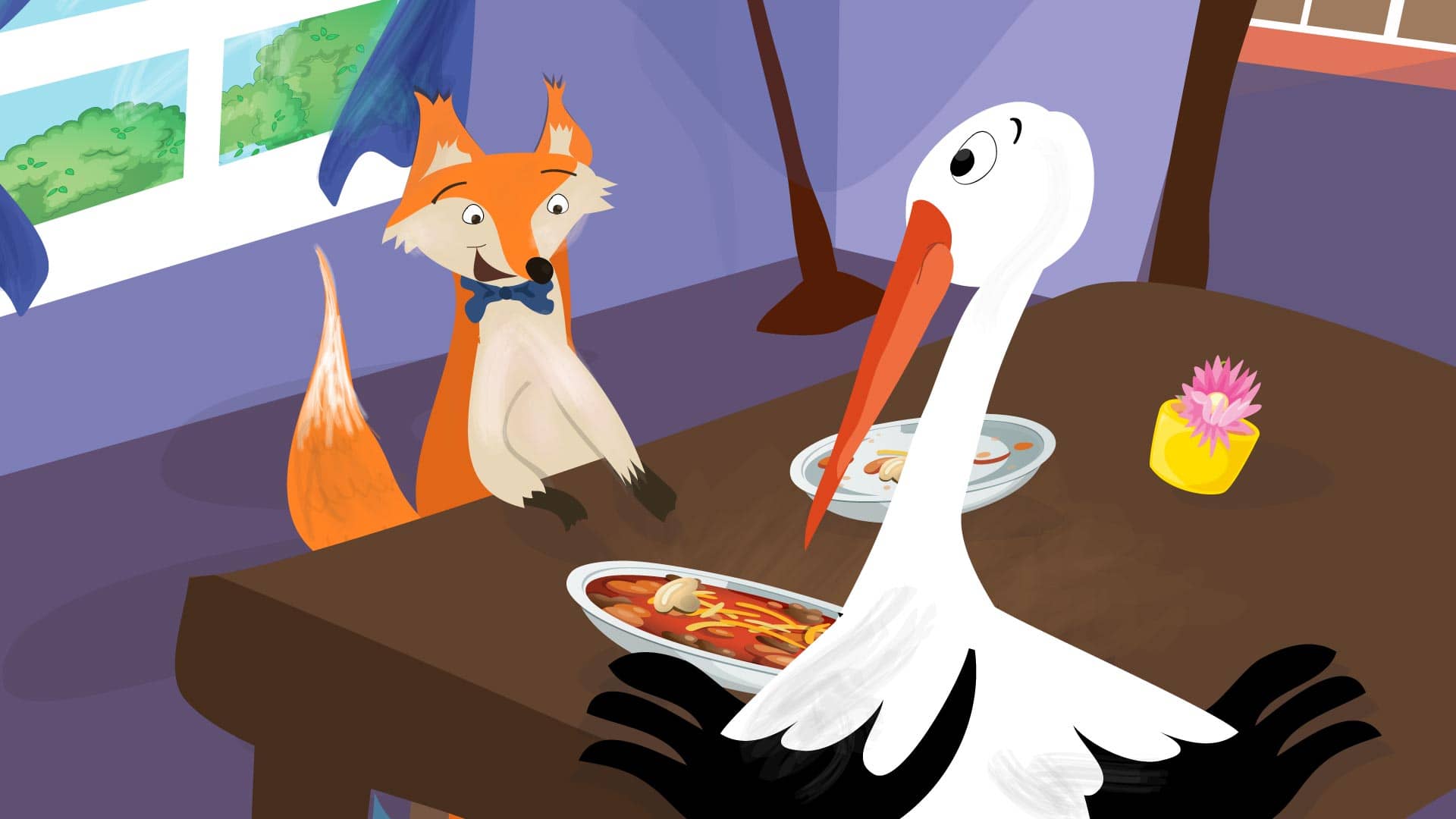 The Stork And The Fox