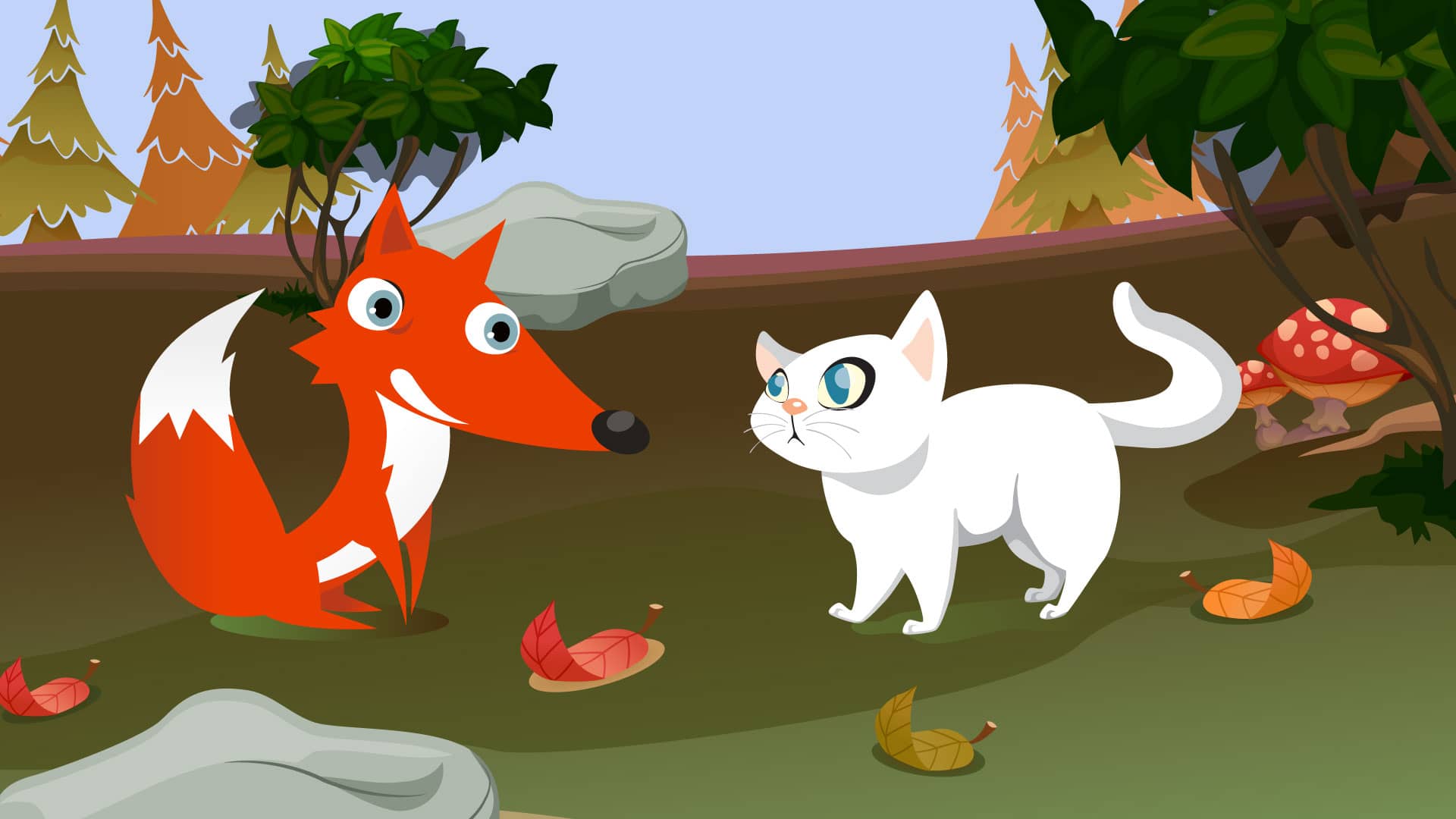 Cat and Fox