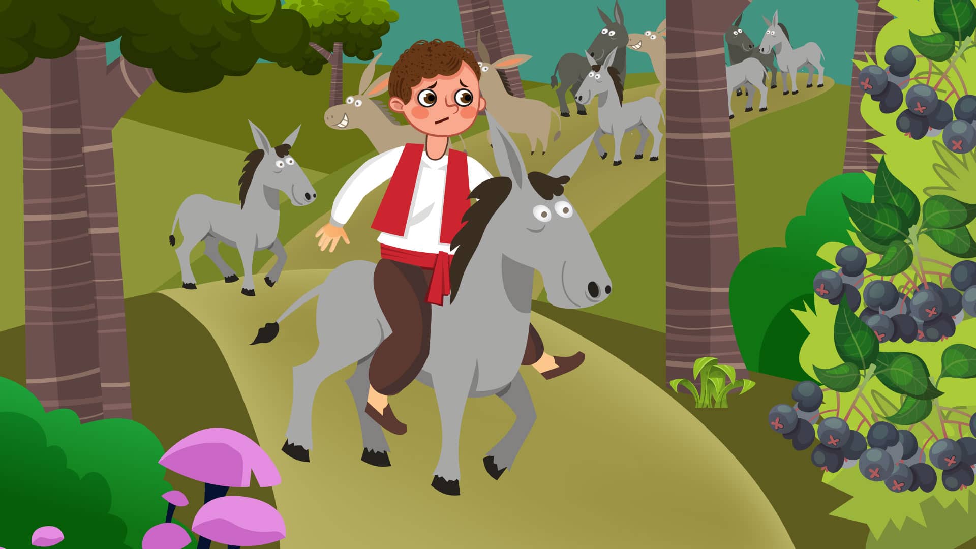 The Boy and the Ten Donkeys