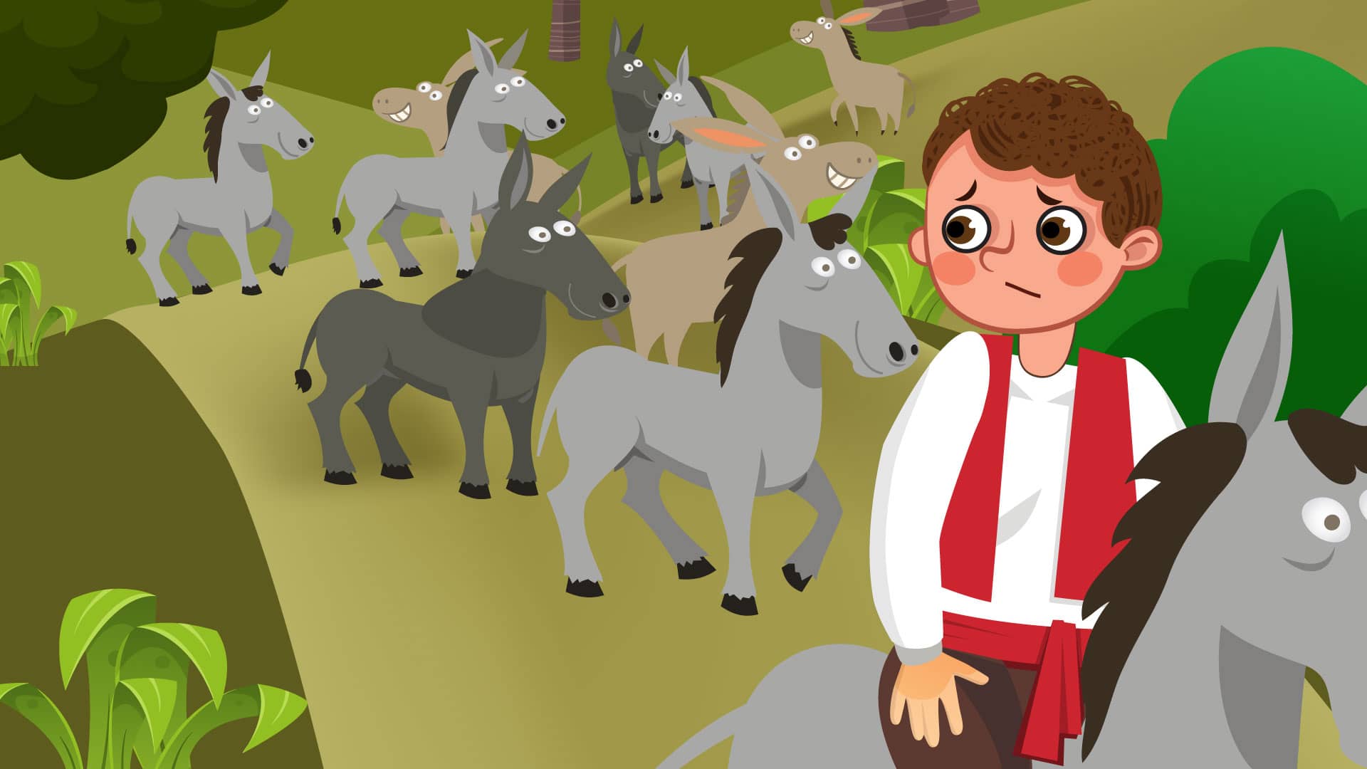 The Boy and the Ten Donkeys