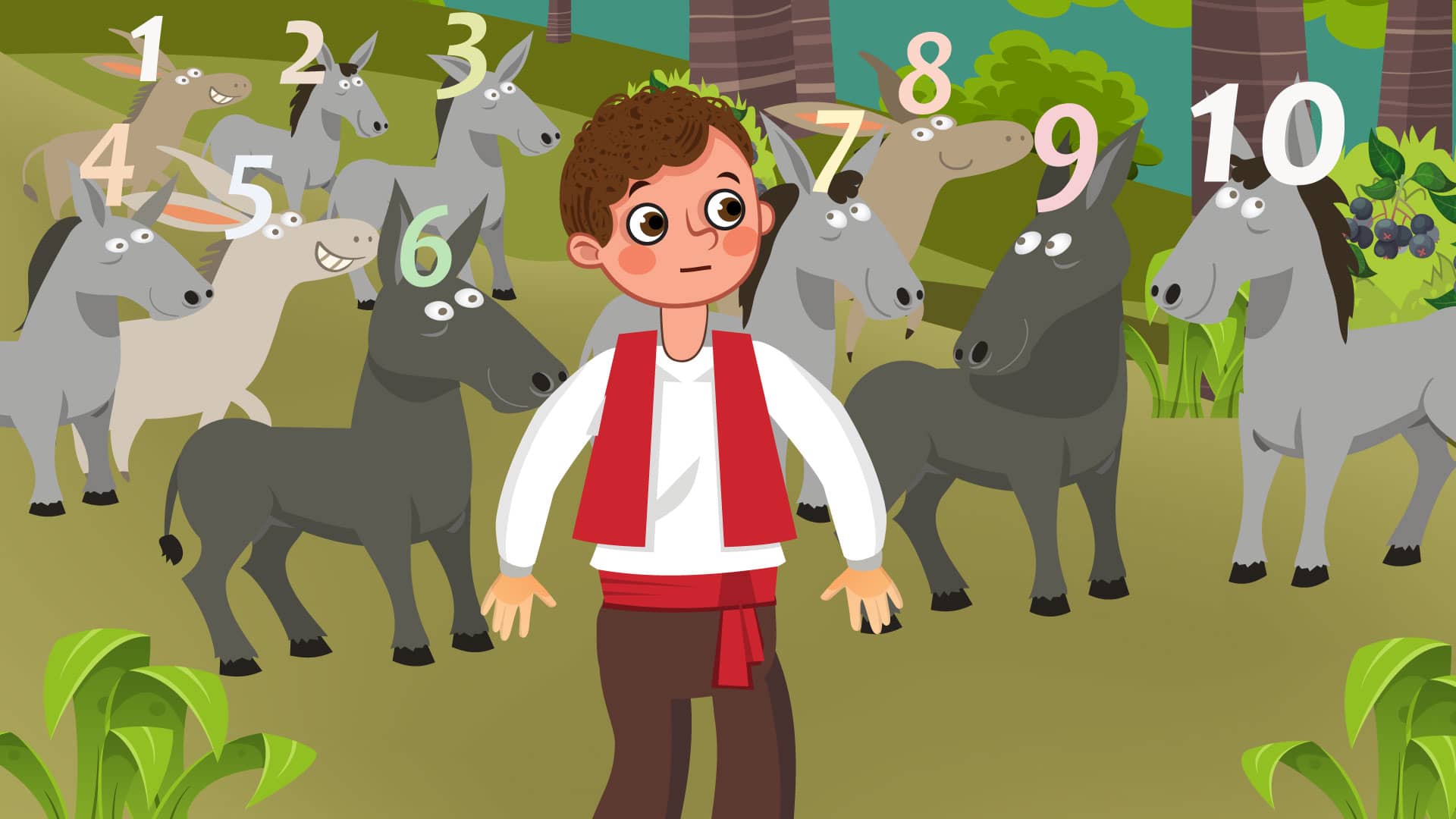 The Boy and the Ten Donkeys