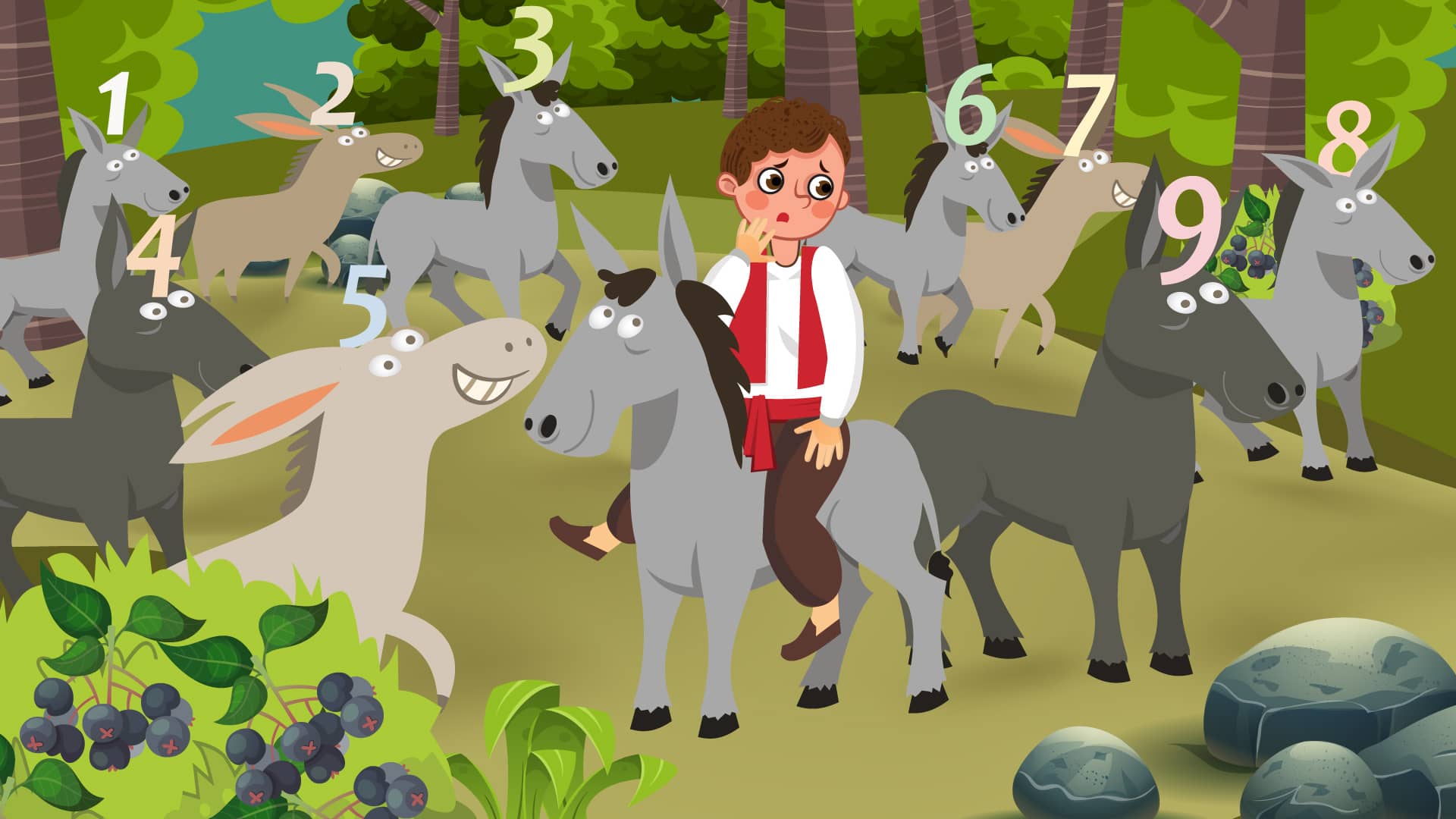 The Boy and the Ten Donkeys