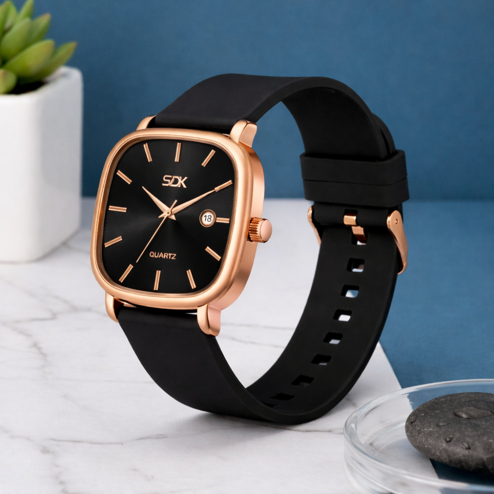 Premium Quartz Watch-Black