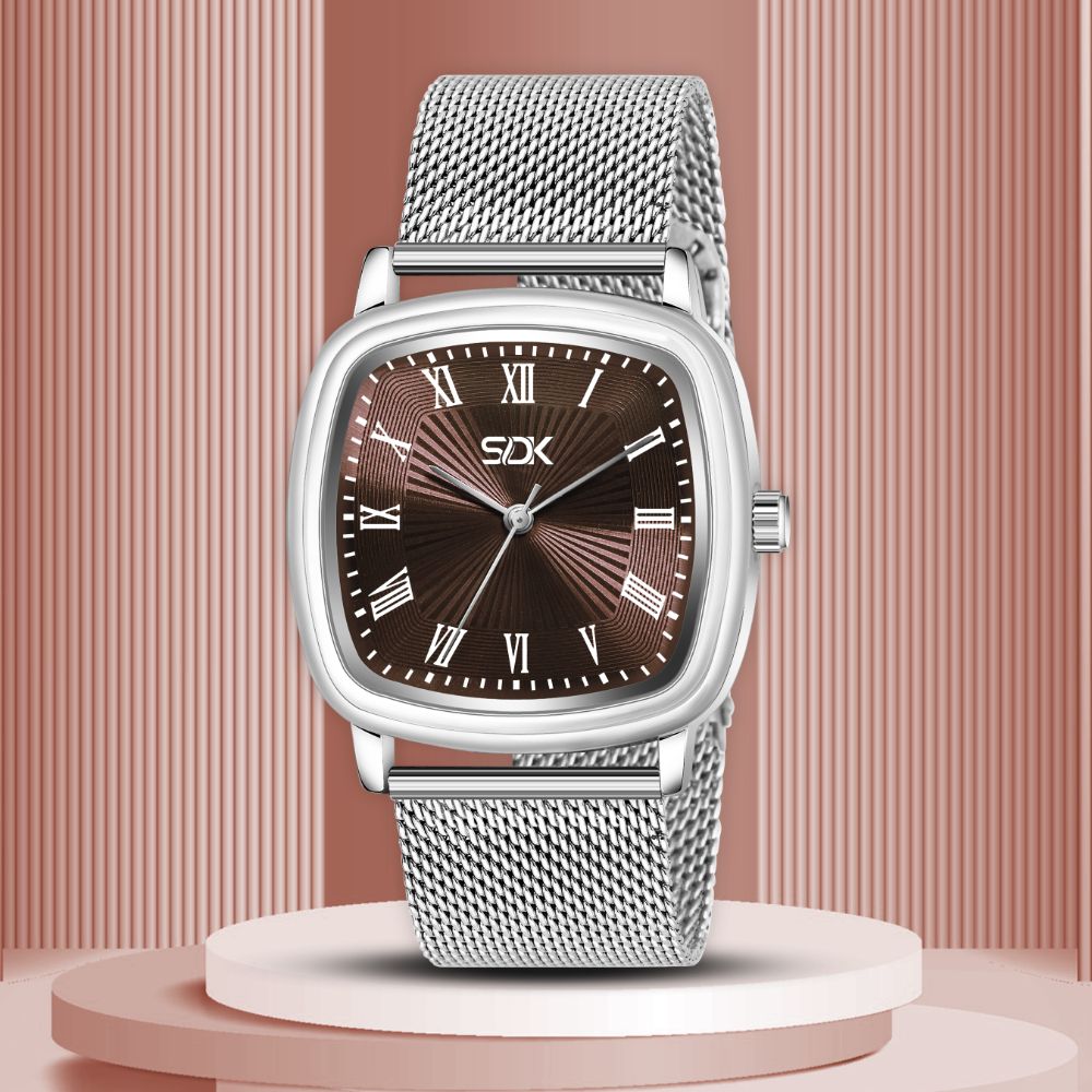Imperial Mesh Watch-Brown