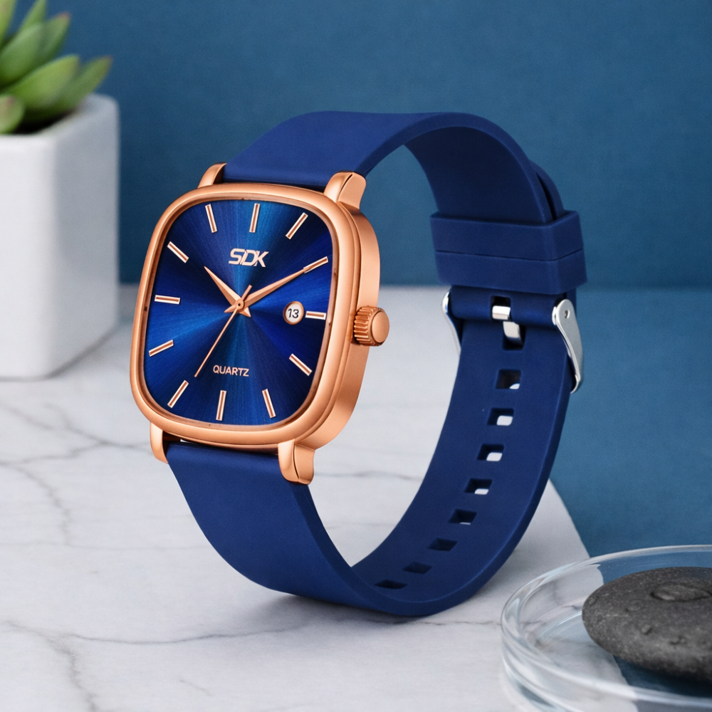 Premium Quartz Watch-Blue