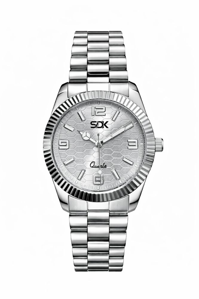 Aurex Prime Steel Watch-Silver