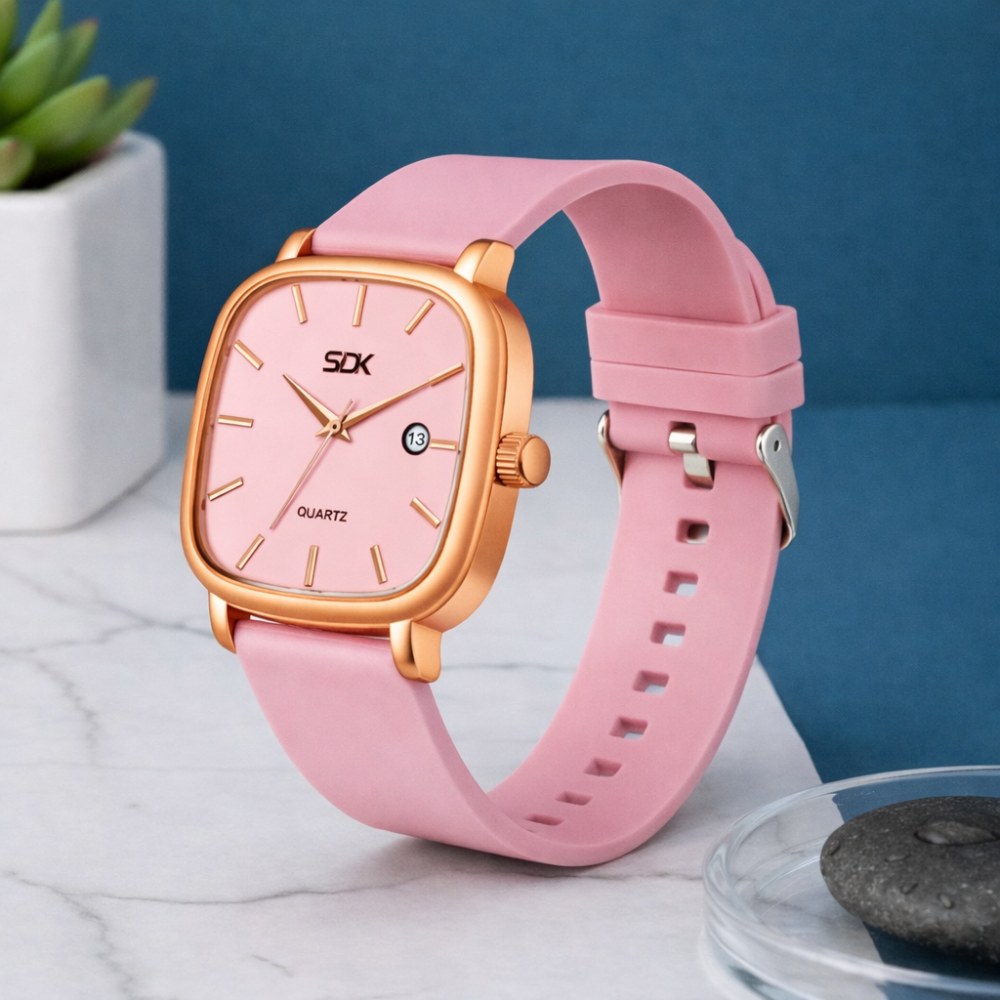 Premium Quartz Watch-Pink