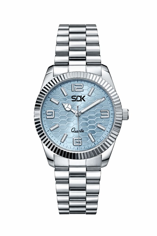 Aurex Prime Steel Watch-SKY BLUE
