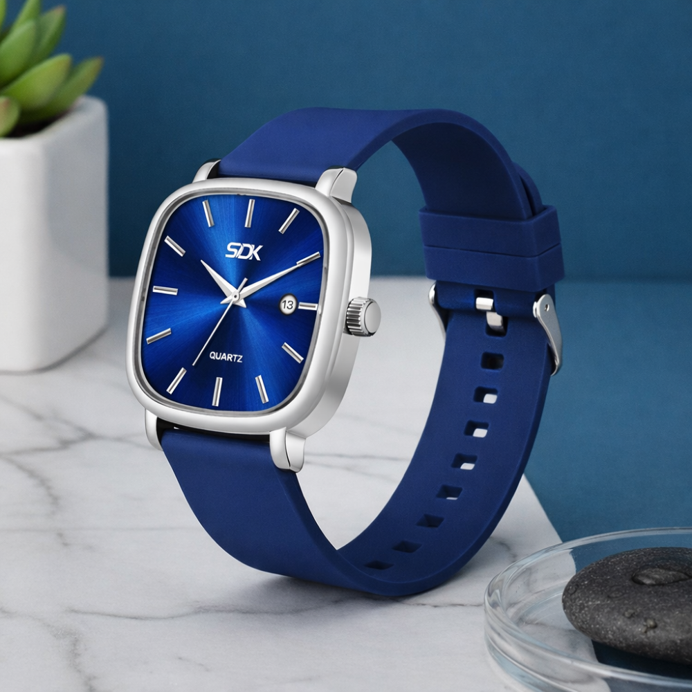 Premium Designer Dial Watch-Blue
