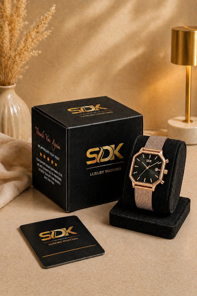 Rose Prestige Watch-Black