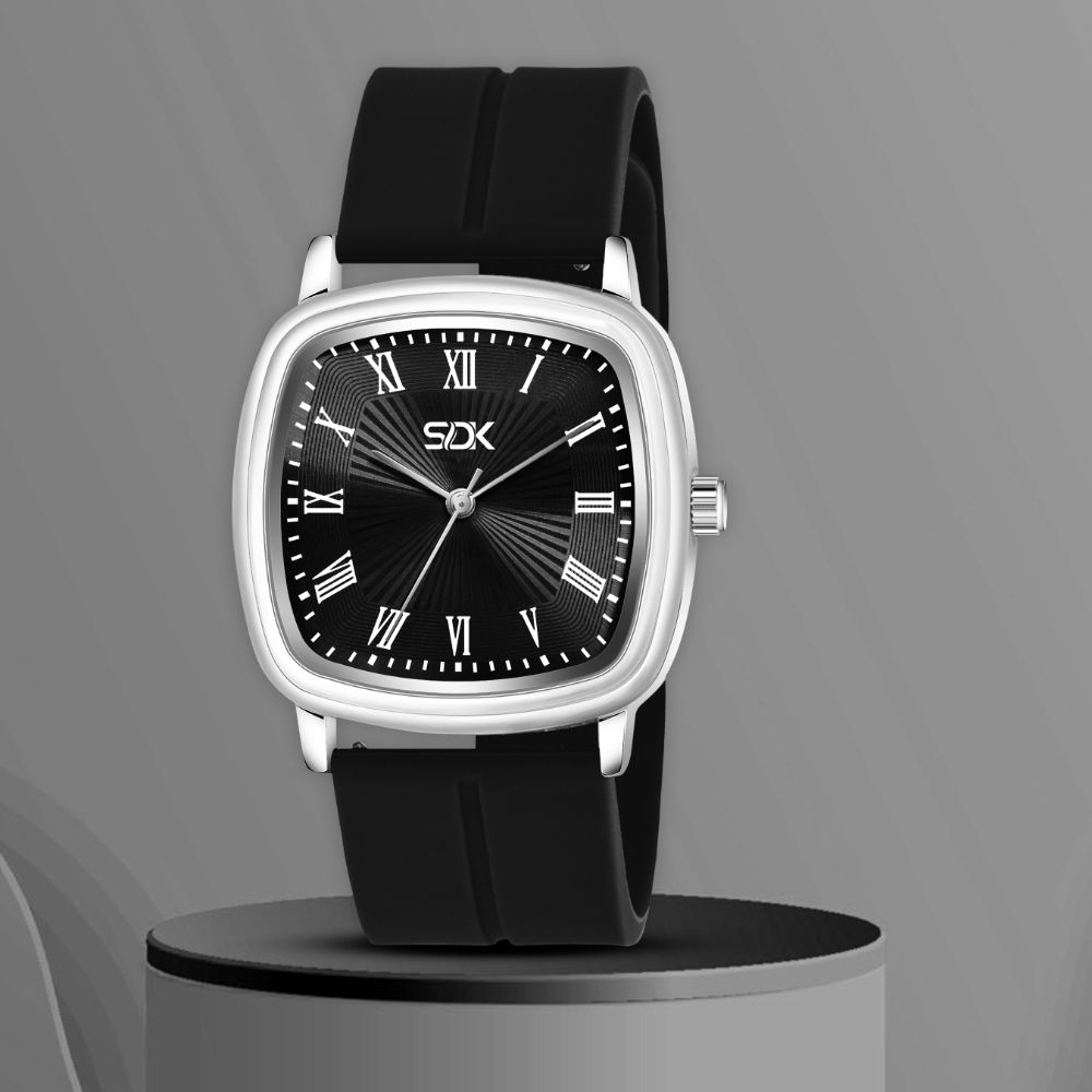 Classic Roman Square Watch-Black