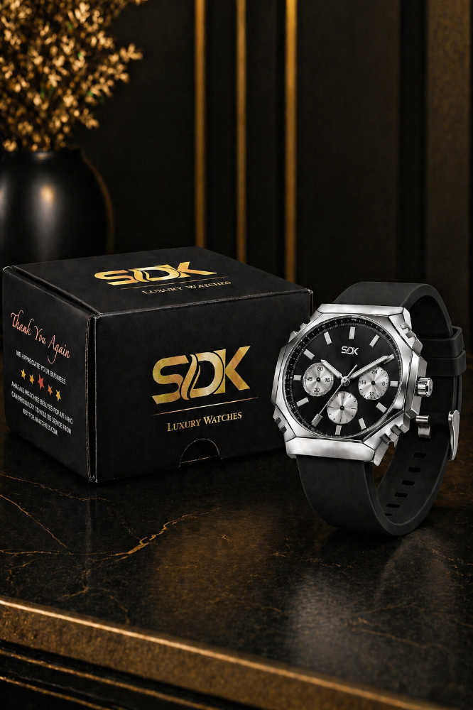 Premium Chronograph Watch-Black