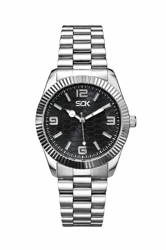 Aurex Prime Steel Watch-Black