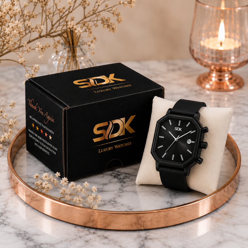 Noir Square Date Edition-Black