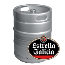 Grifo cerveza con barril estrella galicia | Catering Galicia