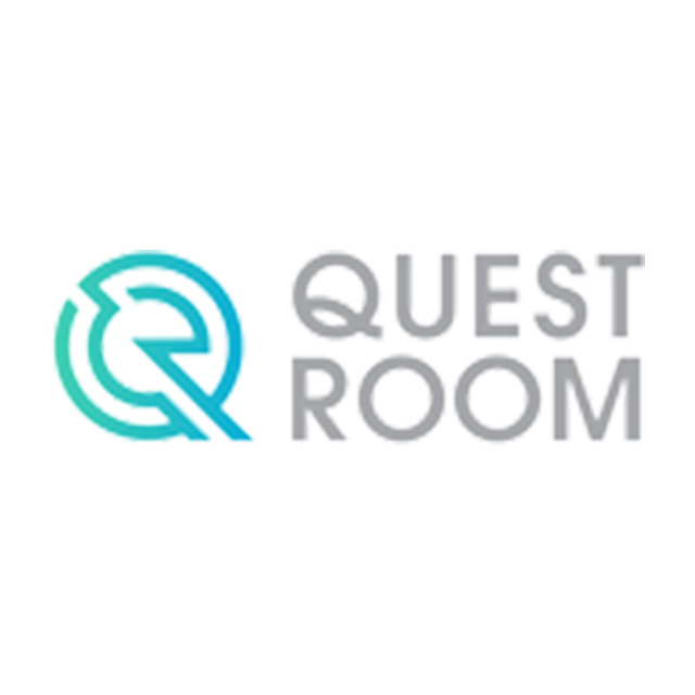 A logo of Quest Room