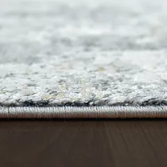 Ruby Modern Ivory/Grey Distressed Medium Pile Rug