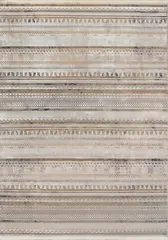 Ruby Modern Ivory/Taupe/Grey Southwestern Medium Pile Rug