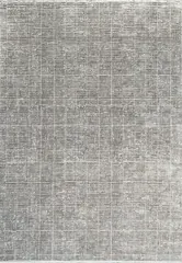 Ruby Modern Grey/Ivory Geometric Medium Pile Rug