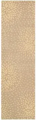 Capri Floral Beige Loom-woven Rug