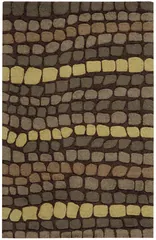 Fantasy Abstract Multicolor Hooked Rug