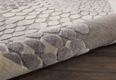 Graphic Illusions Geometric Grey Power-loomed Rug