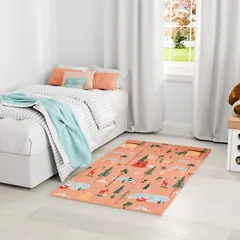 Imagination Graphic Multicolor Machine Printed Rug