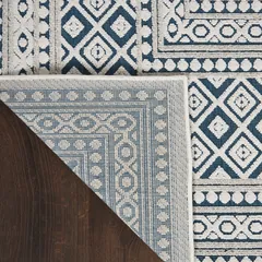 Key Largo Blue Power-loomed Rug