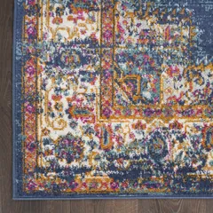 Passion Persian Navy Power-loomed Rug
